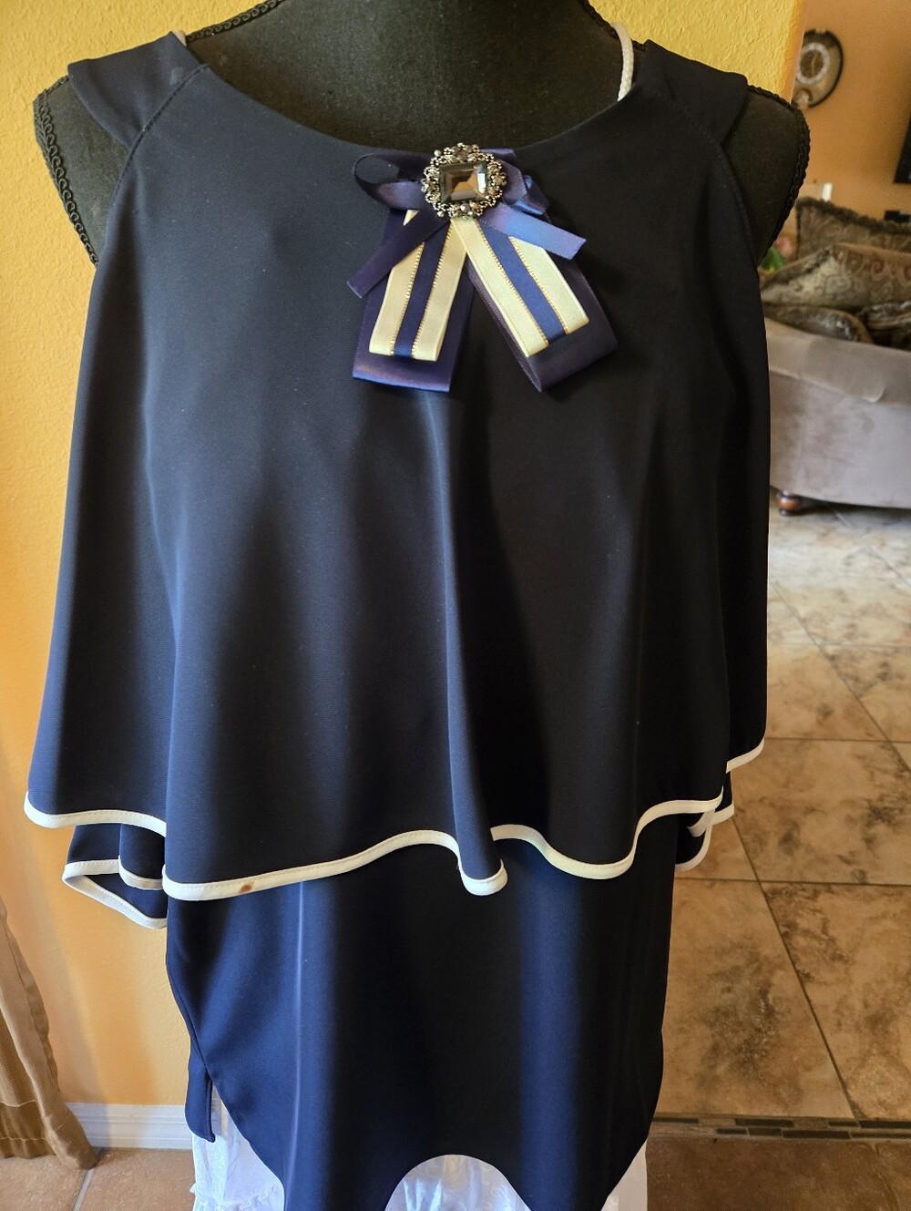 CALVIN Clain,blouse,dark blue,sizeXl,women.